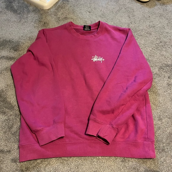Men’s Pink Stussy crewneck - Picture 1 of 5